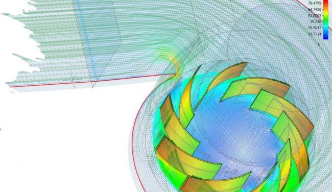 Ứng dụng phần mềm mô phỏng CFD Simerics mô phỏng hiệu suất quạt ly tâm